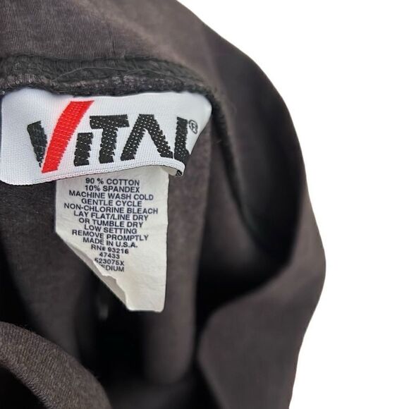 Vital Cotton Blend Cropped Straight Leg Yoga Pants - Picture 4 of 6